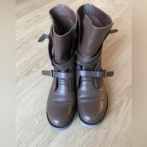 Brown Leather Women's Boots